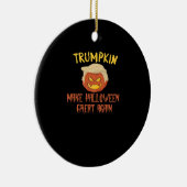 トランプキン再ハロウィン素晴らしを作る – コスタおもしろいム セラミックオーナメント (右)