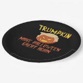 トランプキン再ハロウィン素晴らしを作る – コスタおもしろいム ペーパープレート (アングル)