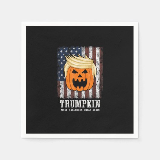 トランプキン愛国的ハロウィーン スタンダードカクテルナプキン (正面)