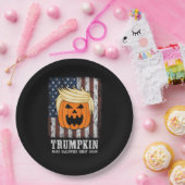 トランプキン愛国的ハロウィーン ペーパープレート (パーティー)