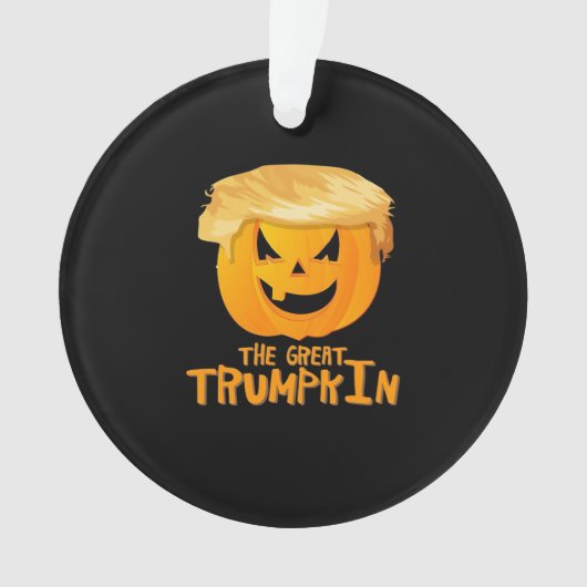 トランプキン素晴らし面白いハロウィーン オーナメント (正面)