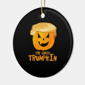トランプキン素晴らし面白いハロウィーン セラミックオーナメント (左)