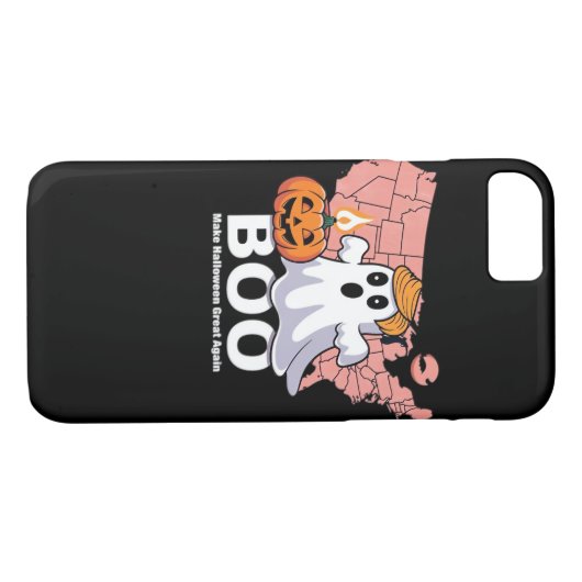 トランプキン面白いハロウィンブー – Pumpkin Trumpkin Case-Mate iPhoneケース (裏面(横))