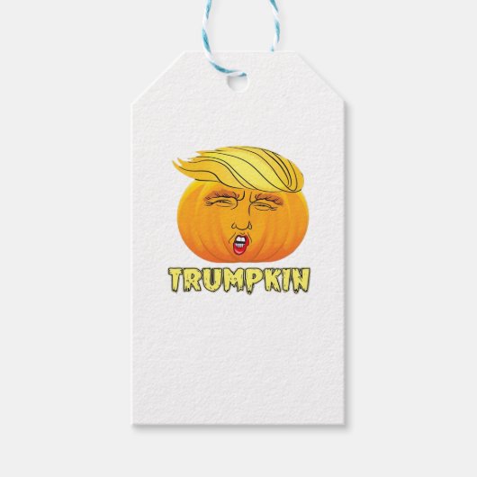 トランプキン - スケアリー・グッド・パンプキン ギフトタグ (正面)