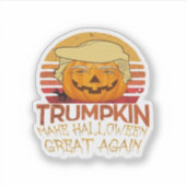 トランプキン ハロウィン おもしろ クラシック シール (正面)