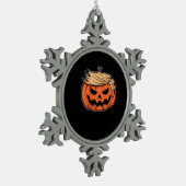 トランプキン・ハロウィン スノーフレークピューターオーナメント (左)