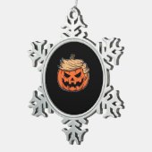 トランプキン・ハロウィン スノーフレークピューターオーナメント (右)