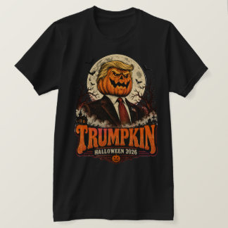 トランプキン・ハロウィン 2026 ジョークデザイン Tシャツ