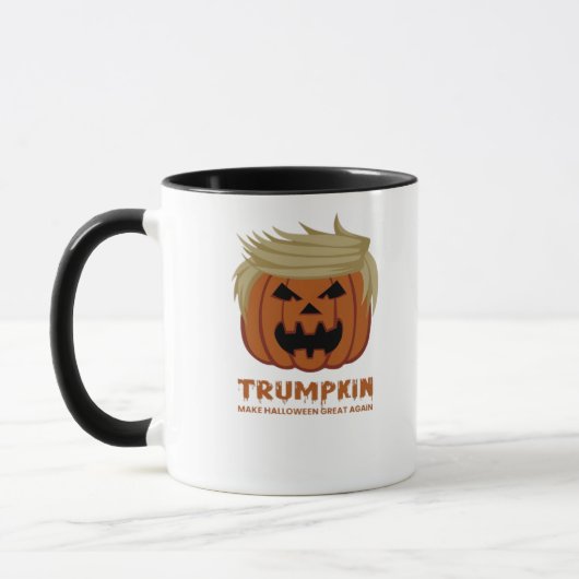 トランプキン – ハロウィーンを再素晴らしびカボおもしろいンプ マグカップ (左)
