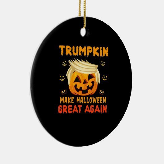 トランプキン – ハロウィーンを再素晴らし開するクラシック セラミックオーナメント (右)