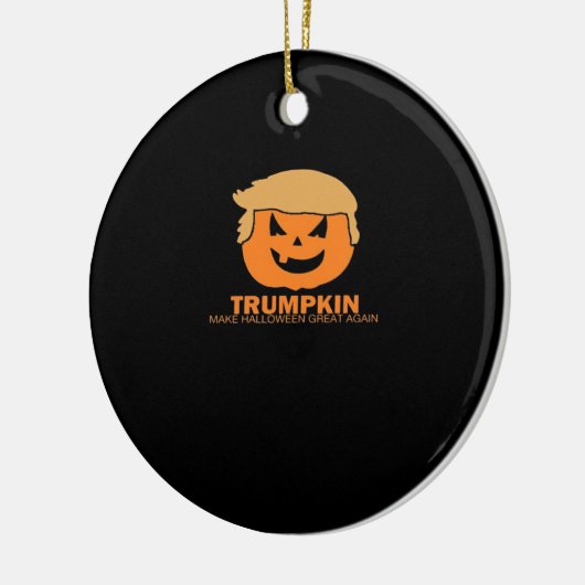 トランプキン – ハロウィーンを再素晴らし開するクラシック セラミックオーナメント (左)