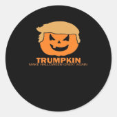 トランプキン – ハロウィーンを再素晴らし開するクラシック ラウンドシール (正面)