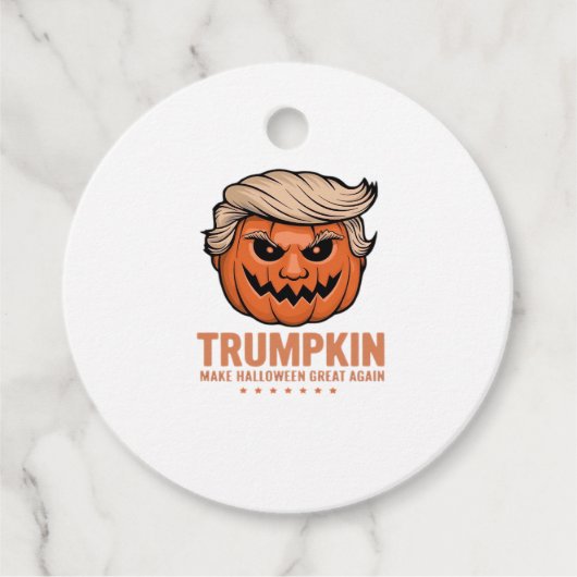 トランプキン・パンプキン、ハロウィーンの定番 フェイバータグ (正面)