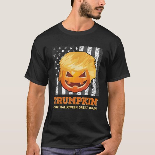 トランプキン、再びチ素晴らしャロウィン大統領 Tシャツ (正面)