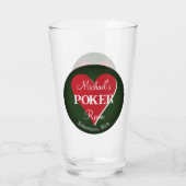 トランプクラシックトランプのポーカールームグラス – ハート タンブラーグラス (裏面)