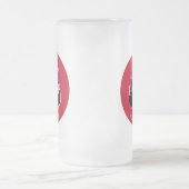 トランプクラシックトランプのポーカールームスペード フロストグラスビールジョッキ (中央)