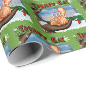 トランプクリスマスおもしろい ラッピングペーパー (ロールコーナー)