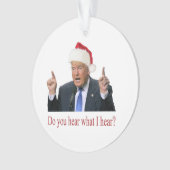 トランプクリスマスカロル：私が聞いたことを聞くか オーナメント (正面)