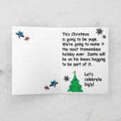 トランプクリスマスカード – サンタあなたは発射 –  シーズンカード (内部)