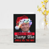 トランプクリスマスシャツジンルベルズトランプおもしろいウォン カード (黄色い花)