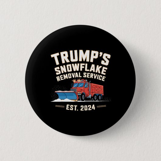 トランプクリスマススノーフレーク除去サービス 1  缶バッジ (正面)