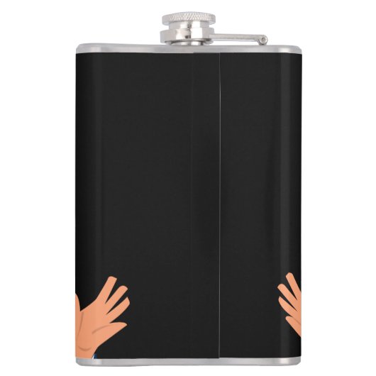 トランプクリスマスドリンクのフラッ保ク – アメリカ素晴らし フラスク (裏面)