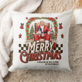 トランプクリスマスピロー クッション (ブランケット)