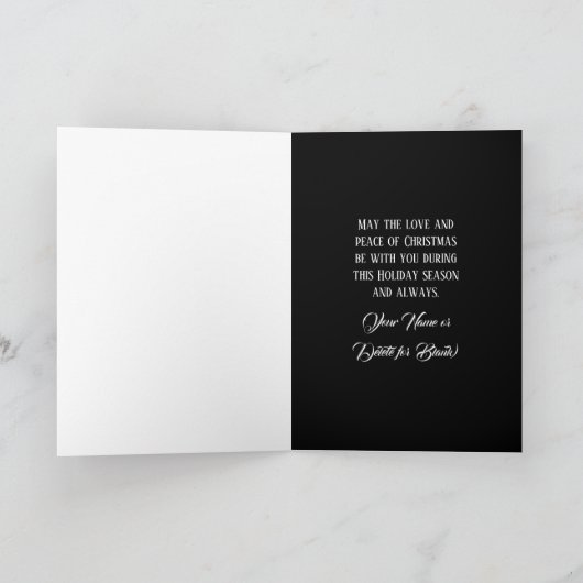 トランプクリスマス2020リースフォトホリディグリーティング シーズンカード (内部)