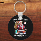 トランプグランドパクロースヨーヨーヨーヨーヨークリスマス キーホルダー (正面)