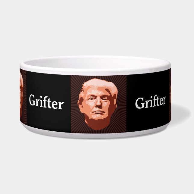 トランプグリフターペットボウル ボウル (正面)
