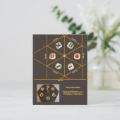 トランプゲームのサイコロの紡績工 招待状 (スタンド正面)