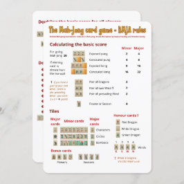 トランプゲームの規則-記録します 招待状