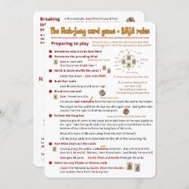 トランプゲームの規則-遊ぶことを準備します 招待状