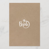 トランプゲーム　ドレスを当てるカード 招待状 (裏面)