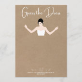 トランプゲーム　ドレスを当てるカード 招待状 (正面)