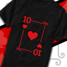 トランプコスチューム10カード10ハート Tシャツ
