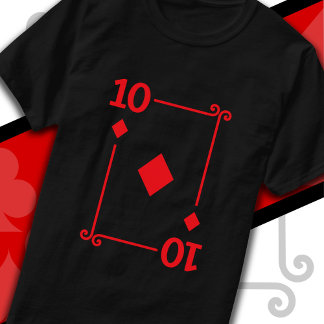 トランプコスチューム10枚のダイヤモンド Tシャツ