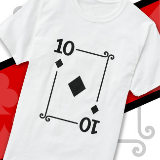 トランプコスチューム10枚のダイヤモンド Tシャツ