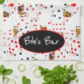 トランプコレクション（名前） キッチンタオル (折り畳み)