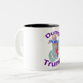 トランプコーヒーマグをダンプ ツートーンマグカップ (正面左)
