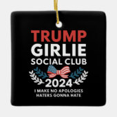 トランプコ女の子らしケット社会倶楽部弓選挙 セラミックオーナメント (正面)