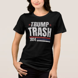 トランプゴミ2024グランジヴィンテージごみトランプ用 トライブレンドTシャツ