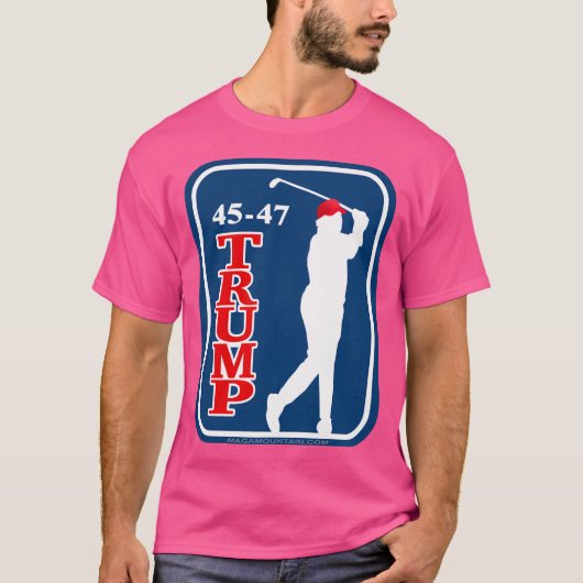 トランプゴルフティー(青)クラシック Tシャツ (正面)