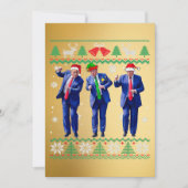 トランプサンタハットダンスクリスマスカード シーズンカード (正面)