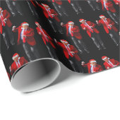 トランプサンタハットダンスクリスマス | トランプダンスギフト ラッピングペーパー (ロールコーナー)