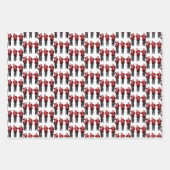 トランプサンタハットダンスクリスマス | トランプ踊り ラッピングペーパーシート (正面)