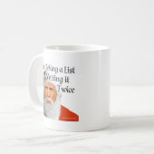 トランプサンタTシャツ コーヒーマグカップ (正面左)
