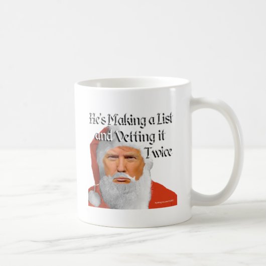 トランプサンタTシャツ コーヒーマグカップ (右)