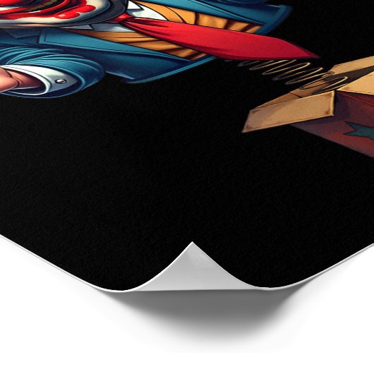 トランプサーカスピエロおもしろい政治ユーモア ポスター (角)