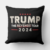 トランプザリベンジツアー2024ヴィンテージ クッション (正面)